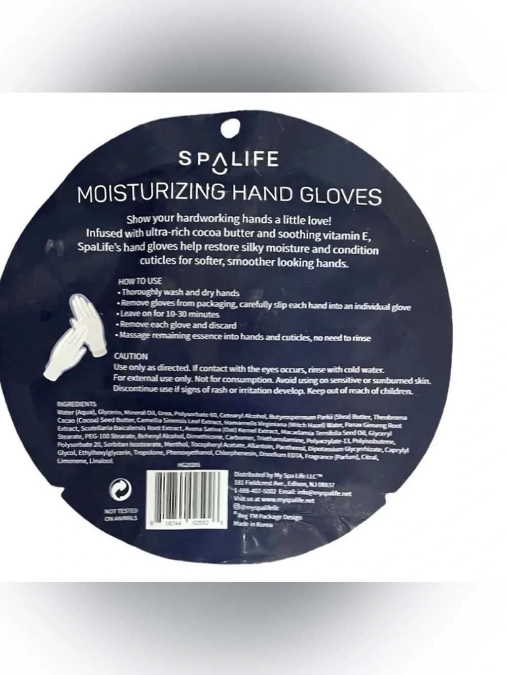 5‎ X SpaLife Moisturizing Hand Gloves Cocoa Butter Vitamin E Hand Mask Treatment